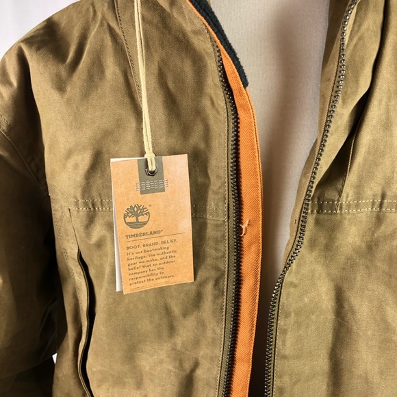 Men’s  L Timberland Canvas Jacket NWT - Picture 2 of 8